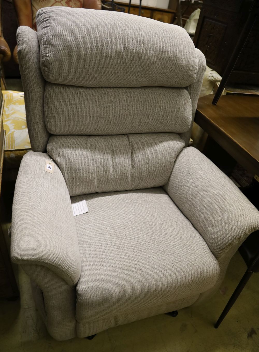 A modern electric reclining armchair